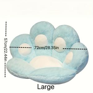 TEMU 두꺼운 고양이 발 쿠션, 곰 발 반폐쇄형 시트 패드, 사무실 플러시 의자 매트, 다다미 바닥 자부톤
