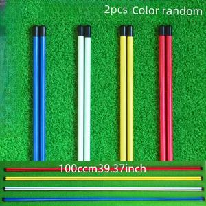 TEMU 골프 얼라인먼트 스틱 2개 - 39.37인치 스윙 얼라인먼트, 자세, 시각적 얼라인먼트 도구. 컬러 코드 얼라인먼트 가이드 포함. 내구성 있는 레진 골프 스윙 트레이너로 초보자와 프로 선수를 위한 스윙 메카닉 및 정확도 향상. 초보자를 위한 골프 스윙 트레이너, 스타일리시한 디자인, 견고한 구조, 프로 골퍼용