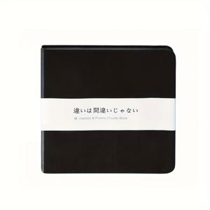 TEMU 블랙 페이퍼 블랭크 저널 노트북, 72장 / 144페이지, 13x13cm / 5x5인치 - 110 GSM 두꺼운 종이, 하드커버 저널링 노트북, 업무, 노트 작성 또는 스케치용