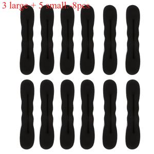 TEMU 포니테일 번 및 트위스트를 위한 폼 스펀지 도넛 메이커 8개 세트 - 헤어 스타일링 용품