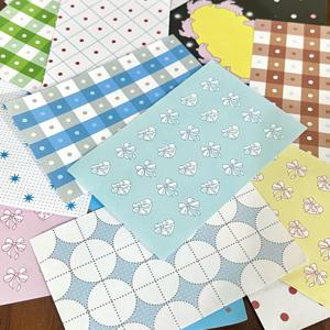 TEMU 메모 노트북 소재 북 - 고급스러운 일본 스타일 도트 체크 DIY 찢어지는 콜라주 스티커 메모지