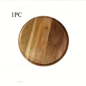 TEMU 나무 접시 (1~5개입 - 9.84인치) 저녁 접시, 원형 나무 접시, 깨지지 않는 클래식 접시, 세척 용이 및 경량, 음식, 스낵, 디저트, 집들이 행사, 크리스마스 선물에 적합, 크리스마스에 최고