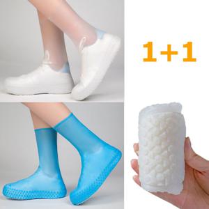 TEMU 남녀 공용 신발 방수 커버 장마철 레인슈즈 커버 낚시 여행 필수품 레인슈즈커버 가볍고 휴대할 수 있는 투명 패션 다중 색상 선택 가능