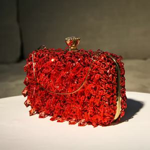 TEMU 레트로 여성용 이브닝 백 수제 비즈 자수 가방 핸드백 박스 가방 소셜라이트 성격 이브닝 드레스 가방 클러치 바디 체인 가방