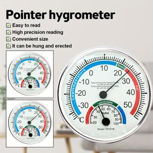 TEMU 2개입 단일 팩 온도 습도계, 간편한 디얼, 30도~50도 온도, 20%~ 습도, 벽걸이형, 실내외 사용 가능