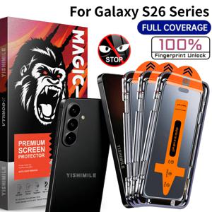 TEMU 3개입 프라이버시 글라스 액정 보호 필름, 삼성 갤럭시 S22 5G/S22+ 5G/S23/S23+/S24/S25/S26/Plus/Ultra/S25 Edge/S25 FE 시리즈에 적합, 사생활 보호, 지문 방지, 스크래치 방지 유리, 파손 방지, 출퇴근/근무 시 사생활 보호