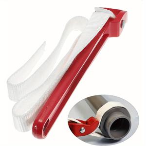 TEMU 조절 가능한 알루미늄 핸들 오일 필터 렌치 | 두꺼운 패브릭 필터, 기계식 작동, 금속 재질