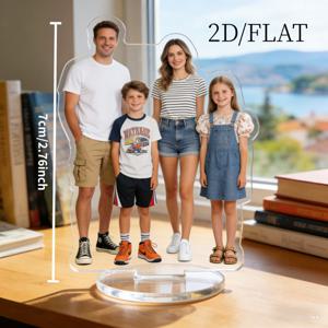 TEMU 2D 플랫 - 2D/FLAT, 맞춤형 데스크탑 스탠드, 맞춤 애완동물, 초록 캐릭터, 애니메이션 피규어, 만화 캐릭터, 가족 사진, 유명인, 웃긴 밈, 귀한 추억 기념품