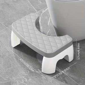TEMU 휴대가 편리한 자세를 위한 변기 스툴 - 휴대용 플라스틱 변기 스툴, 성인용 스쿼트 스툴, 욕실 스툴, 모든 연령대에 완벽한 변기 스툴