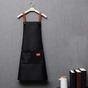 TEMU 세련된 캔버스 앞치마 | 남녀공용, 티/커피숍, 레스토랑, 주방, 정원, 바베큐 가게용 사이즈 유니버설 | 단색, 폴리에스터, 크리스마스 선물, AIJIASENYUE