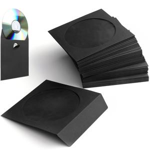 TEMU 50개입 CD DVD 컬러 페이퍼 슬리브 종이 봉투, 5가지 색상 선택 가능 DVD 봉투, 120g CD DVD 팩 봉투, 투명 창과 플랩이 있는 CD DVD 슬리브 봉투 홀더 - 음악, 영화, 비디오 게임 디스크용 두꺼운 디스크 슬리브 CD 봉투 보관