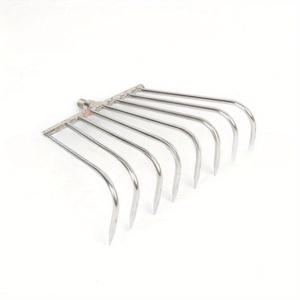 TEMU 1개 팔 이빨 갈퀴 헤드 텔레스코픽 수납형 갈퀴 삽 후크 아이스 스쿱 스테인리스 스틸 해변 조개 갈퀴 모래 낚시 도구 체 공급품, 모래 체질, 해변 도구, 컴팩트 갈퀴, 멀티툴, 튼튼한 도구, 내식성, 조개 껍질 제거 도구, 조개 수집가, 야외 모험가용