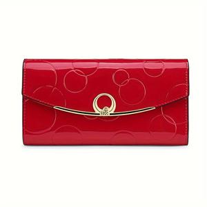 TEMU 여성 지갑, 휴대폰 포켓이 있는 여성용 긴 지갑, 고급 가죽 지갑, RFID 보호 기능