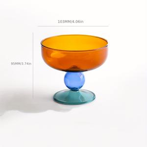 TEMU 1개 다색 유리 그릇 - 전자레인지 & 식기세척기 사용 가능, 수프, 샐러드, 요거트용 - 내열성 라운드 서빙 접시 - 크리스마스, 휴일, 파티용 유리 그릇 - 성인용 다용도 식기