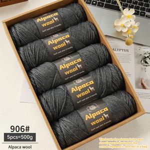 TEMU 500G 알파카 털실 245개 뜨개질 바늘 두꺼운 양모 실 멀티컬러 가을 겨울 남녀 패션 핸드메이드 선물 뜨개질 재료 팩 따뜻한 스웨터 가디건 코트 스카프 모자 장갑 레그 워머 무릎 보호대 털실 볼 5개/팩