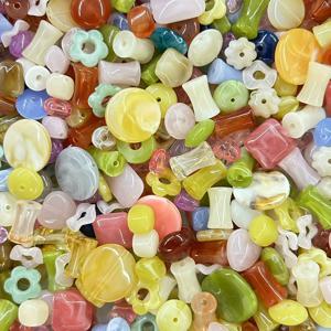 TEMU 25G 빈티지 아크릴 비즈 세트 - 다양한 혼합 색상의 비즈, 창의적인 주얼리 제작, 공예 및 팔찌 디자인에 적합 - 수제 추가 및 패션 프로젝트 비즈 및 비즈 모음에 완벽