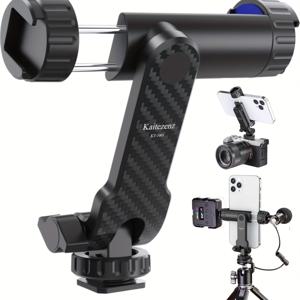 TEMU 데스크탑 폰 삼각대 카메라 삼각대 (GOPRO 액션 카메라, 마이크 분리 가능 확장 수축 카메라 포함) 모든 종류의 휴대폰 카메라용, 휴대폰용 범용 삼각대