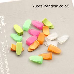 TEMU 20개 컬러풀 미니 클립 정리용 - 다용도 플라스틱 티켓, 라벨 & 북마크 거치대