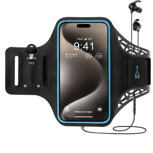 TEMU [1/2개입] 아이폰 17/16 Pro/Max 15 14 13 12 11용 스포츠 팔걸이, 짐 러닝 피트니스 운동/운동 키/카드 홀더 팔걸이 케이스 (삼성 S25/S24 울트라/플러스/S23 S22 구글 픽셀 폰)