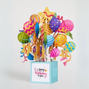 TEMU 1개 생일 선물 풍선 3D 팝업 카드, 생일 카드, 감사 카드, 기념일 선물, 엄마 아빠, 할머니 할아버지, 좋은 친구를 위한 따뜻한 선물, 데일리 장식으로 사용 가능