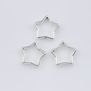 TEMU 30개 별 모양 비즈 프레임 합금 스페이서 펜던트 액세서리 - DIY 목걸이, 팔찌, 귀걸이용 홀 커넥터 및 스페이서 비드