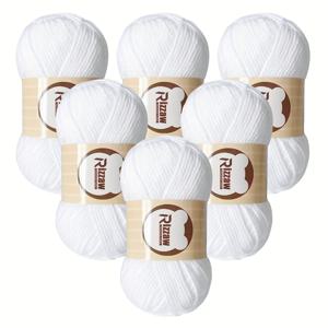 TEMU 6개 세트의 부드럽고 편안한 털실. 각 털실은 4줄로 만들어졌으며, 무게는 50그램입니다. 지퍼방수 지퍼, 옷, 카펫 등을 뜨개질하는 프로젝트에 다용도로 사용할 수 있습니다. 지갑, 토트백 등을 만들기에도 완벽한 발렌타인데이 선물입니다.