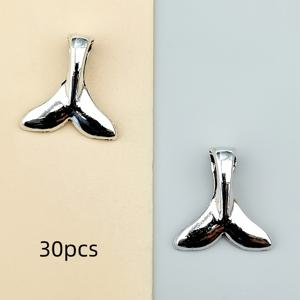 TEMU 30개 고래 꼬리 참 펜던트, 수제 주얼리 제작용, 팔찌, 목걸이, 귀걸이, 키체인 공예 용품, 공예 추가품