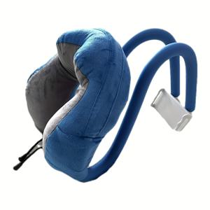 TEMU 다기능 게으른 휴대폰 거치대 U자형 베개, 라이브 스트리밍에 적합, 휴대폰 및 태블릿 호환, 목걸이형 디자인, 사무실 낮잠, 몰상식 시청, 여행에 편리하며 목 지지 기능 제공