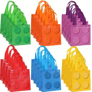 TEMU 그녀/남자를 위한 선물 24개 선물 가방 및 쇼핑 가방 선물 토트백 쇼핑 가방, 손잡이 달린 부직포 가방, 사무용품 선물 포장 가방, 소규모 사업용 가방, 파티 답례품 가방