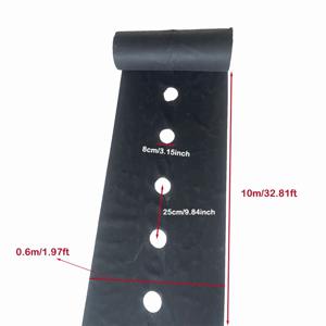 TEMU 이것은 잡초 방지용 펀칭 원단으로, 1.97 X 32.81피트의 펀칭 멀치 필름이 특징입니다. 물과 공기를 통과할 수 있는 부직포 소재로 제작되었습니다.