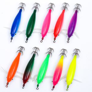 TEMU 10개입, 야광 문어 바늘, 스테인리스 스틸 문어 바늘, 낚시 바늘, 야광 나무 새우 문어 바늘 루어 세트