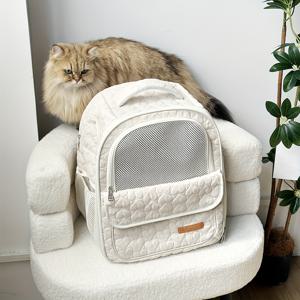 TEMU AMEEKLION 고양이와 강아지용 반려동물 백팩, 귀여운 하트 디자인, 16lb 미만 소형 반려동물용 경량 통기성 캐리어, 하이킹, 캠핑, 동물병원 방문, 일상용으로 편안한 여행용 백팩