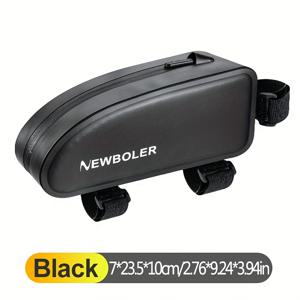 TEMU 1개 PVC 고품질 자전거 가방, 조절 가능한 스트랩 탑튜브 백, 산악 및 로드 바이크용, 자전거 액세서리 도구 파우치