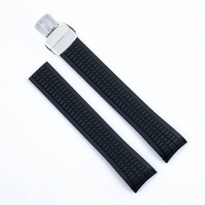 TEMU 21mm 소프트 실리콘 남성용 시계 밴드 - 파텍 필립 아쿠아노트 5164/5167 호환, 더블락 접이식 클라스프, 방수 조절 가능한 교체 스트랩, 내구성 있는 캐주얼 스타일 디자인, 일상 및 워터 활동용, 텍스처 패턴 스트랩, 고품질 스트랩, 야외 모험가용 액세서리