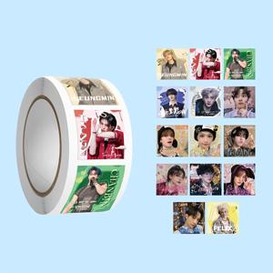 TEMU 500개 K-POP SKZ 스퀘어 스티커 - 생동감 넘치는 아이돌 그룹 디자인, DIY 공예용 내구성 강한 접착식 스티커, 수납장 & 물병 장식용 - 음악 애호가와 K-POP 팬을 위한 완벽한 선물, 다재다능한 멀티세팅 호환, 오래 지속되는 접착력, 스크랩북 소품, Kpop 디자인