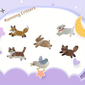 TEMU 6pcs 자체 접착 카툰 동물 자수 패치 - 다리미 필요 없음, 의류 및 가정 장식용 DIY 천 스티커, 귀여운 토끼, 여우, 토끼, 새 디자인, 의류 장식용 미니 장식, 의류 패치 스티커, 재미있는 디자인, 쉽게 적용할 수 있는 패치