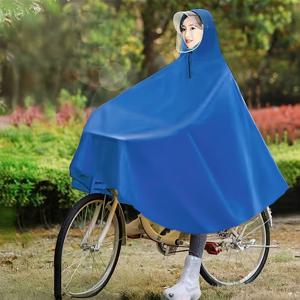 TEMU 자전거 레인 커버 1인용 남녀 성인 플러스 사이즈 두꺼운 빔 공유 자전거 라이딩