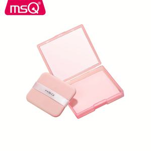TEMU MSQ 핑크 블로팅 페이퍼 세트 100개입, 거울, 블로팅 페이퍼, 파우더 퍼프 (얼굴용)