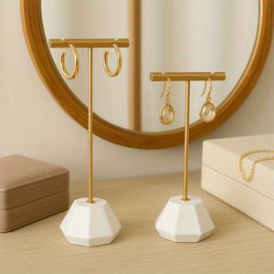 TEMU 귀걸이 진열대 세트, 주얼리 목걸이 및 반지 진열 트레이 (컬렉션용), 부티크 및 홈 데코, 주얼리 쇼케이스, 주얼리 타워에 적합