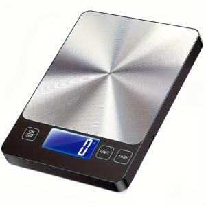 TEMU 가정용 주방 저울, 2G/0.005Lb에서 5Kg/11.02Lb까지의 정밀도, 요리 및 베이킹을 위한 성분 측정에 이상적입니다. USB 충전이 지원되며 USB Type-C 케이블이 함께 제공됩니다.