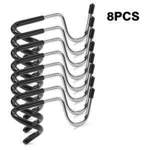 TEMU 8개 야외 다기능 S자형 후크 캠핑 라이트 미끄럼 방지 보관 후크 휴대용 램프 기둥 선반 후크 분해 및 설치 불필요 랜덤 조절 주방, 야외, 캠핑, 피크닉, 해변, 수영장, 해변, 여행용