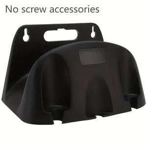 TEMU 벽걸이 호스 랙 - 블랙 플라스틱 차고 수납 랙, 호스, 노즐, 스프레이어 정리용 다중 수납공간, 실내/실외 사용, 세척 및 정원 도구, 호스 정리대, 세련된 디자인, 견고한 구조