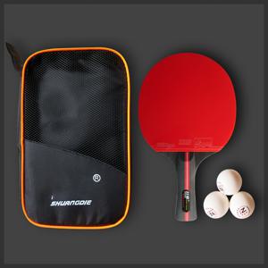 TEMU 세븐스타즈 탁구 라켓 (가방 & 공 3개 포함) - 5겹 솔리드 우드 블레이드, 고밀도 스펀지 & 고무 표면 - 공격/수비에 적합, 훈련 및 대회에 이상적 - 프로급 라켓