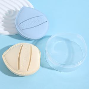 TEMU For U 3개입 - 해솔 스펀지 퍼프 캔디 파우더 퍼프 (보관 상자 포함) - 퍼프 2개, 상자 1개, 파운데이션 전체 커버, 건식/습식 겸용, 부드러운 질감, 매끄러운 메이크업, 메이크업 도구, 뷰티 에그, 여성용 화장품, 휴대용 여행용 스펀지 세트