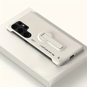 TEMU 휴대폰 케이스 - Galaxy S25 S25Plus S25Ultra S24 S24Plus S24Fe S24Ultra S23 S23Plus S23Fe S23Ultra 호환, 이외의 당신 브래킷 케이스, 쉬운 단색 무경계 하프 사이드 초박형 방열 휴대폰 케이스