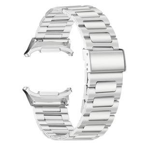 TEMU 삼성 8/8 클래식 호환 스트랩 - 컬러 스테인리스 스틸 워치 밴드, 여성 및 남성용, 삼성 워치 8 스마트워치 액세서리 (밴드만)