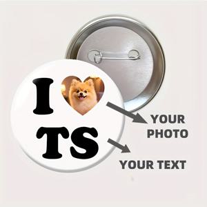 TEMU [맞춤 별 배지] 이름 사진 상품 브로치 서포트 아이템 독점 아이돌 HD 사진 및 이름 팬 필수템 보물 맞춤 좋아하는 사람/애완동물 이미지 팬 그룹 기념품 재료