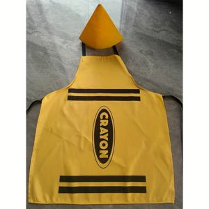 TEMU 성인용 콘모자가 포함된 크레용 앞치마 코스튬 세트 - 창의적인 멀티컬러 의상 파티, 코스프레, 교사 변장 및 단체 테마용 - 사이즈 조절 가능, 남녀공용 파티의류 앞치마, 여성용 원예 앞치마, 여성용 베이킹 앞치마