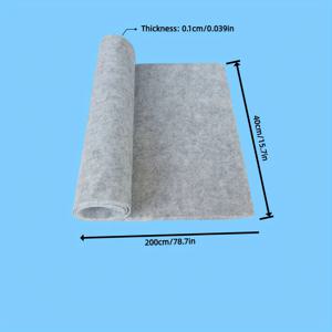 TEMU 40cm x 200cm 크리스마스 부직포 핸드메이드 선물, 15.7인치 x 78.70인치 소프트 펠트 패브릭 DIY 공예용, 직사각형 펠트 매트, 아트 및 공예용 DIY 용품, 할로윈을 위한 창의적인 패치워크 선물