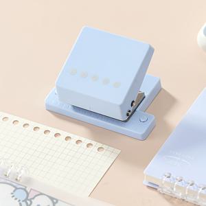 TEMU 1개 5홀 펀치, 링 바인더 펀치, A4, A5, B5 및 다양한 종이용, 수동 펀칭 도구, 루스리프 노트북 사무 및 학습 용품